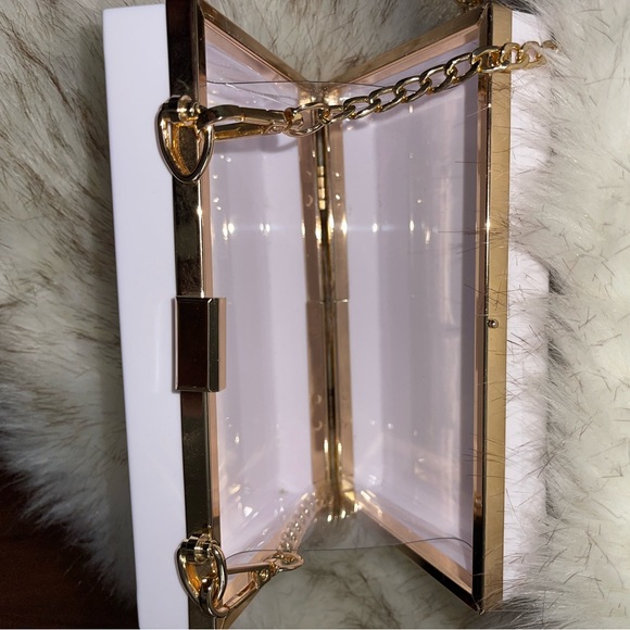 Women’s Purse Acrylic Clutch Bag NWOT - Picture 2 of 3